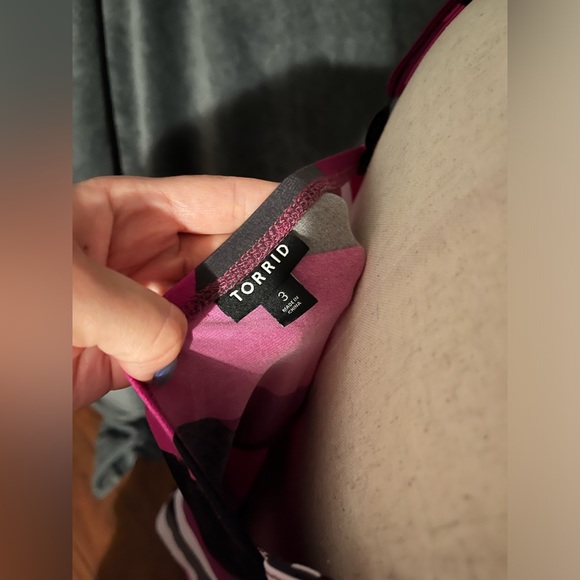 Fit and flare babydoll tank top. Torrid size 3 - Picture 5 of 5